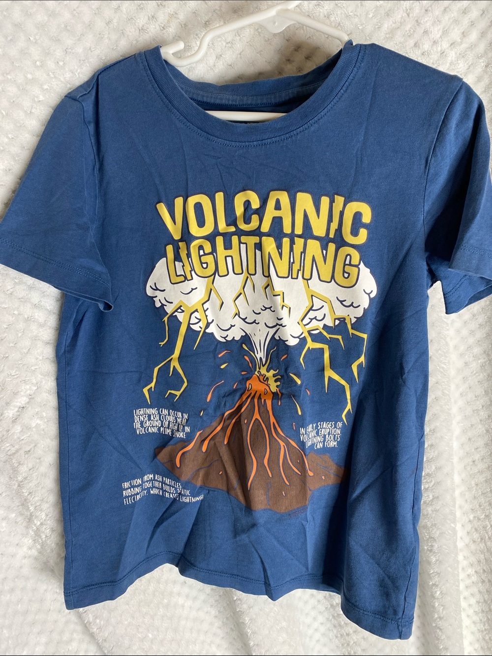 Lands' End Blue Volcanic Lightning Graphic Tee